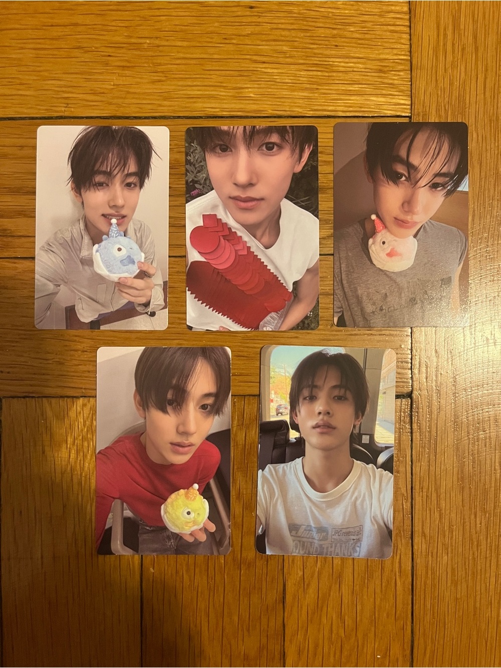 Set of 5 OFFICIAL Seonghyeon of Cortis photocards (set #2)